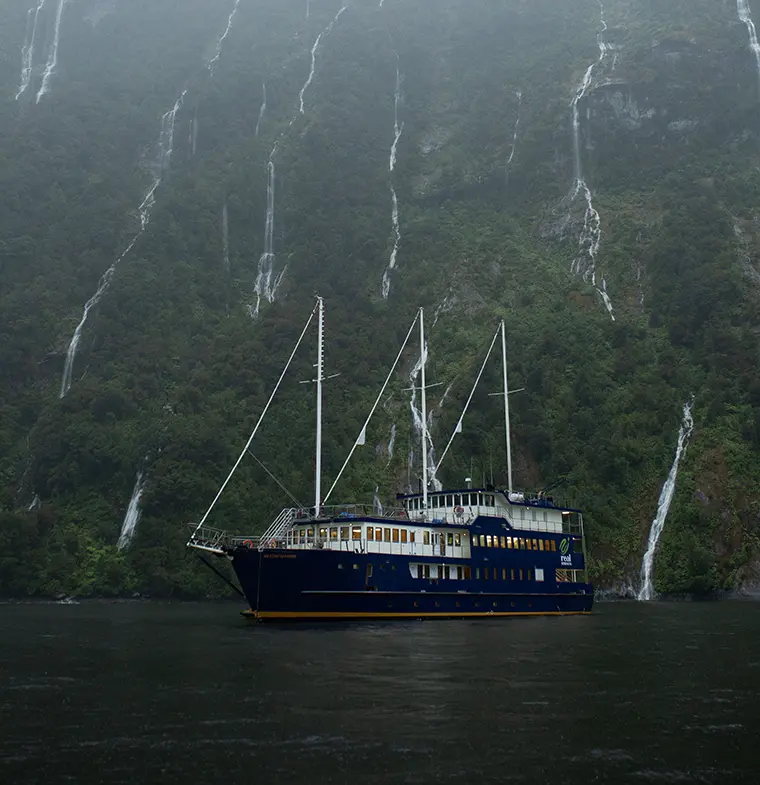 Sailing Milford Sound
